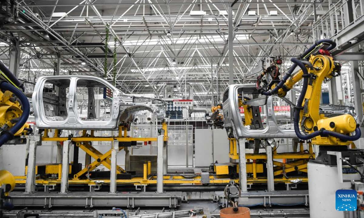 Photo taken on Sep 22, 2022 shows an intelligent production base of the Great Wall Motors (GWM) in Yongchuan District of Chongqing, southwest China. Photo:Xinhua