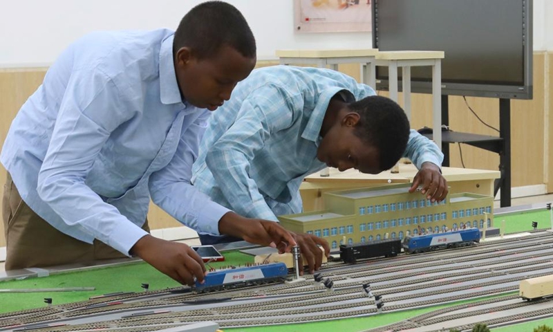 Students learn at the Djibouti Luban Workshop at Djibouti Industrial and Commercial School in Djibouti City, capital of Djibouti, on Sept. 19, 2022.Photo:xinhua