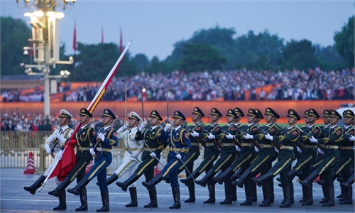 Flag-raising ceremony to celebrate 73rd founding anniversary of PRC ...