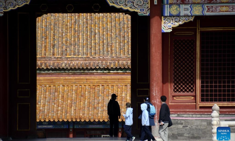 Tourists visit the Palace Museum, also known as the Forbidden City, during the National Day holiday in Beijing, capital of China, Oct. 5, 2022.Photo: Xinhua