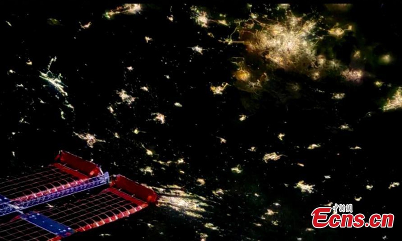 Undated photo is captured by Chinese taikonaut Chen Dong.Photo:China News Service