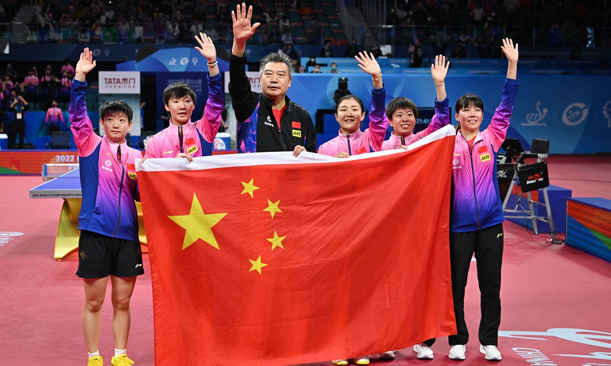 China continues dominance in women's final at table tennis team worlds Times