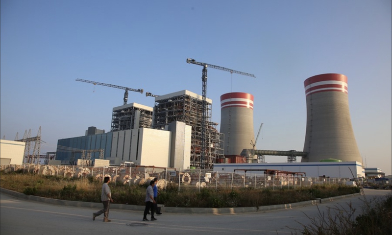 The Hunutlu Thermal Power Plant is being constructed in Adana Province, Turkey, on June 3, 2022. Photo: Xinhua