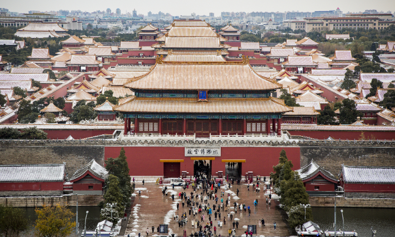 The photo taken on November 7, 2021 shows the Palace Museum in Beijing. Photo: VCG
