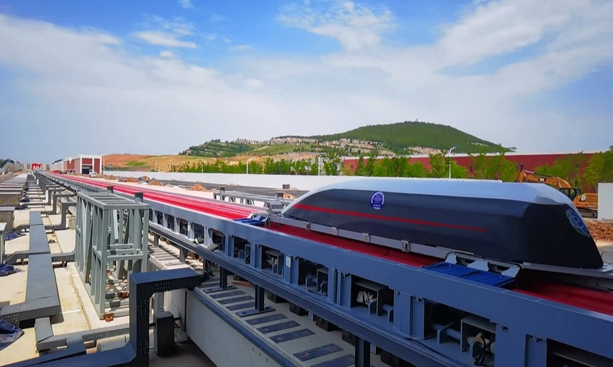 The ground-based electromagnet driven super speed experiment facility at Jinan, East China's Shandong Province Photo: VCG