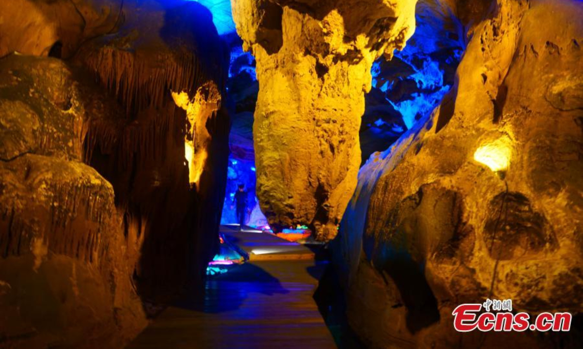 Scenery of a karst landscape of E'xian Ridge in South China's Hainan Province. Photo:China News Service