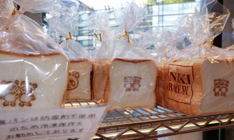 This photo taken on Oct. 28, 2022 shows panda-themed products at a shop near the Ueno Zoo in Tokyo, Japan. To mark the 50th anniversary of the arrival of Chinese giant pandas in Japan, Tokyo's Ueno Zoo has recently set up a Giant Panda Post Office.  Photo：Xinhua