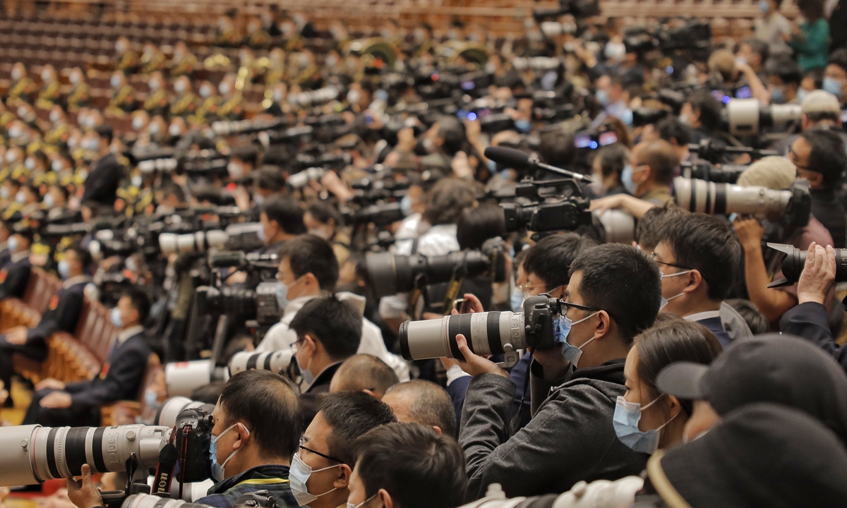 The week-long 20th National Congress of the Communist Party of China (CPC) concludes on October 22, 2022, at the Great Hall of the People in Beijing. Photo: Li Hao/GT