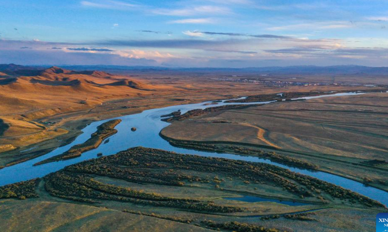 This aerial photo taken on Oct. 18, 2022 shows a wetland in Ruoergai County of Aba Tibetan and Qiang Autonomous Prefecture, southwest China's Sichuan Province. Photo: Xinhua