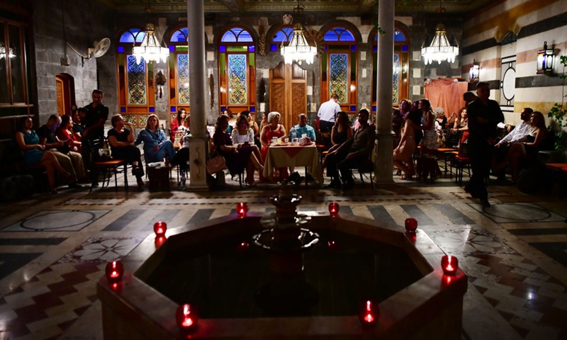 Dancers perform Tango during a milonga held in Damascus, the capital of Syria, on Oct. 5, 2022(Photo: Xinhua)