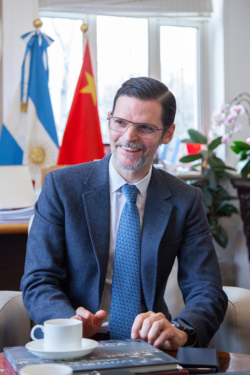 Argentine Ambassador to China Sabino Vaca Narvaja.Photo: Courtesy of Narvaja