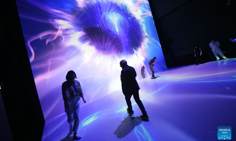 People view exhibits during a preview of the exhibition Avatar: The Experience at the Cloud Forest in Gardens by the Bay in Singapore on Oct. 26, 2022. The exhibition will officially open on Oct. 28.(Photo: Xinhua)