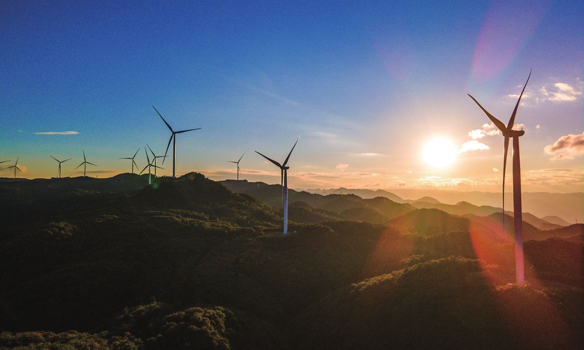 Wind turbines at Southwest China's Chongqing Municipality Photos: VCG