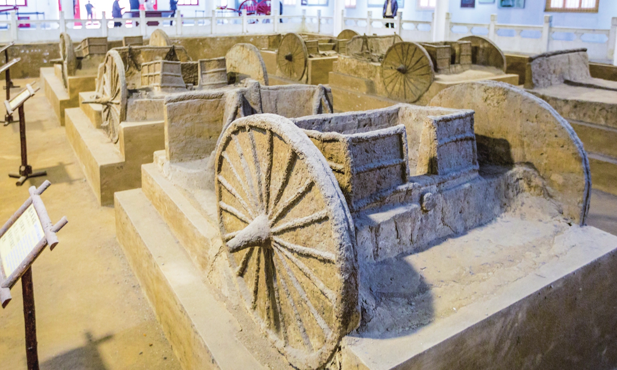 Horse-and-chariot pit of the late Shang (Yin) Dynasty at Yinxu Ruins, Anyang, Henan Photo: VCG