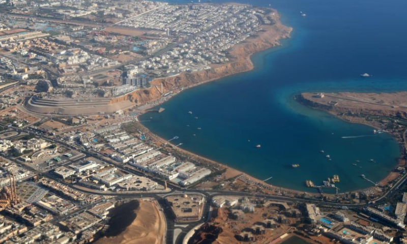 This aerial photo taken on Nov. 5, 2022 shows a view of Sharm El-Sheikh, Egypt. The 27th Conference of the Parties of the United Nations Framework Convention on Climate Change (COP27) is to be held from Nov. 6 to18 in Egypt's resort city of Sharm El-Sheikh. Photo: Xinhua