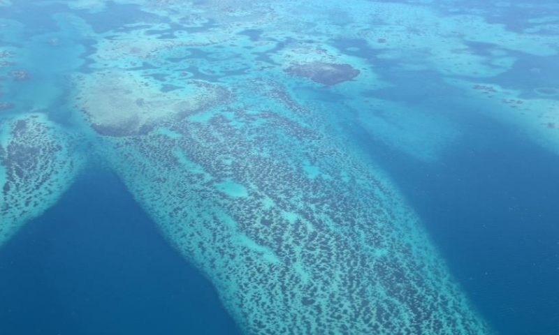 This aerial photo taken on Nov. 5, 2022 shows a view of the Red Sea near Sharm El-Sheikh, Egypt. The 27th Conference of the Parties of the United Nations Framework Convention on Climate Change (COP27) is to be held from Nov. 6 to18 in Egypt's resort city of Sharm El-Sheikh. Photo: Xinhua
