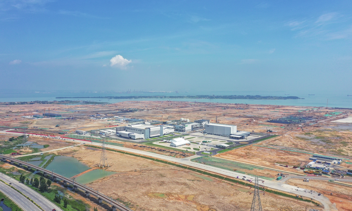 The photo taken on September 10, 2022 shows a view of BASF Zhanjiang Verbund site in Zhanjiang, south China's Guangdong Province. Photo: VCG