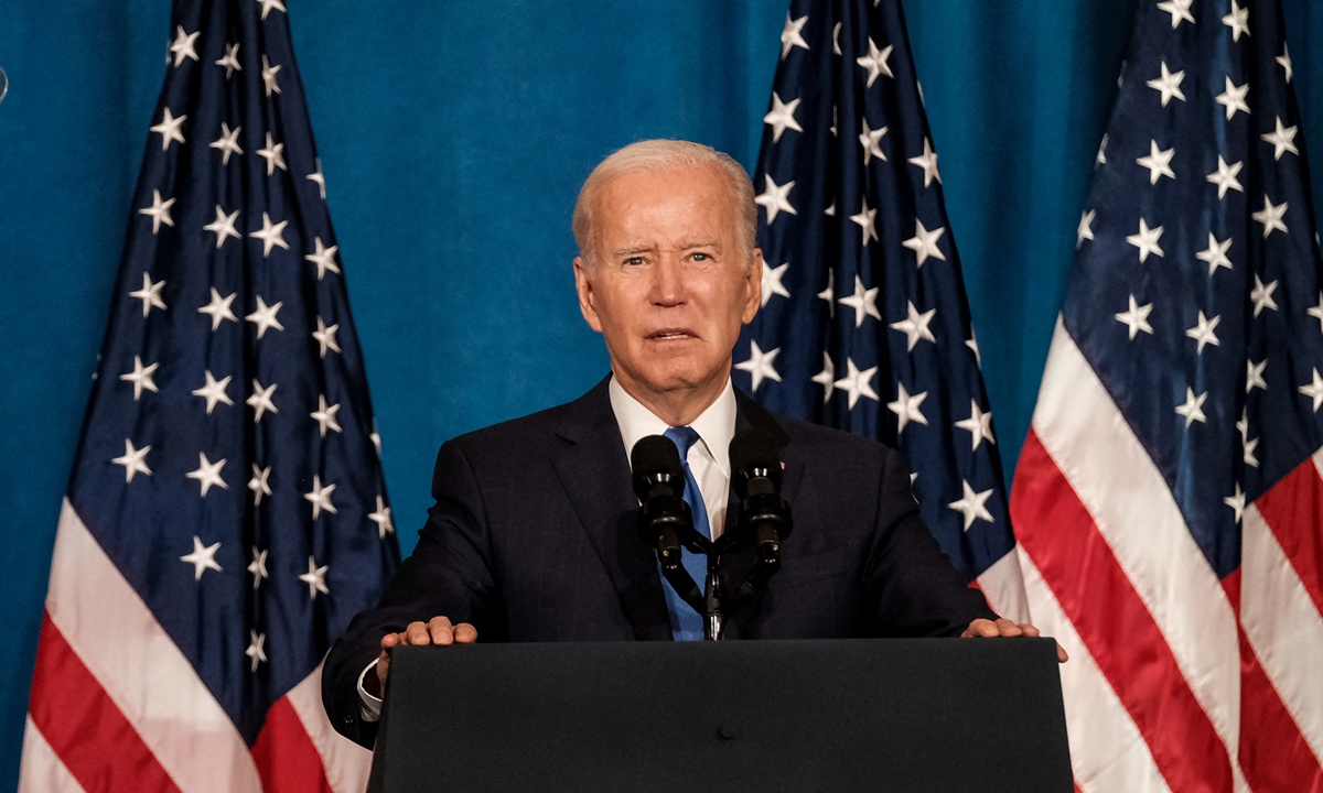  The US President Joe Biden delivers remarks on preserving and protecting Democracy on November 2, 2022 in Washington, DC. Photo: AFP 