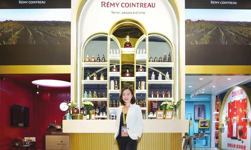 Sophie PHE, Chief Executive Officer of Rémy Cointreau China, at CIIE Photo:Courtesy of Rémy Cointreau
