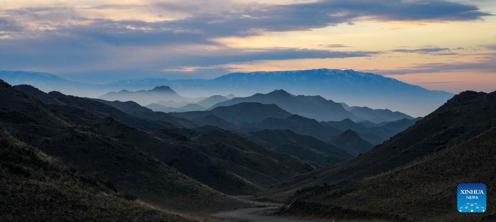 This photo taken on Nov. 4, 2022 shows a view of a winter pasture in the Barlik Mountain area in Yumin County, northwest China's Xinjiang Uygur Autonomous Region. Photo: Xinhua