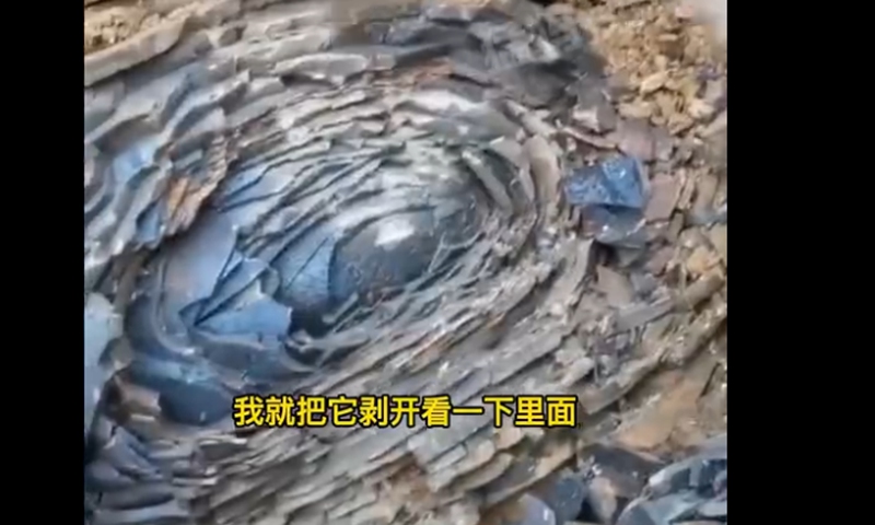 A man surnamed Nie, found a round 