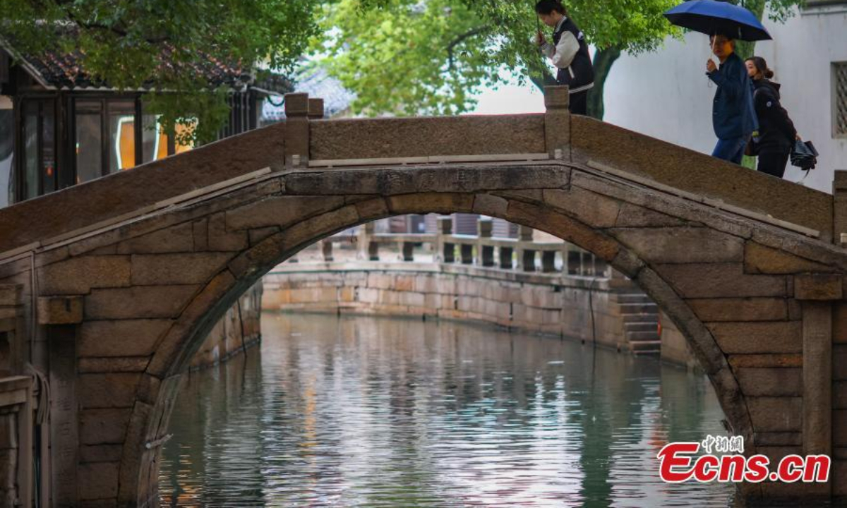 A view of Tongli ancient town in Wujiang district of Suzhou, east China's Jiangsu Province, Nov 17, 2022. Photo:Xinhua
