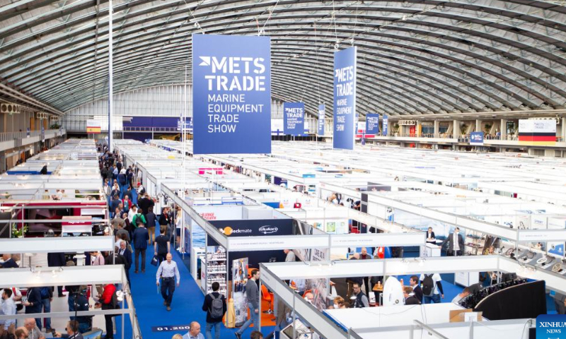 This photo taken on Nov. 16, 2022 shows the Metstrade trade show held at RAI convention center in Amsterdam, the Netherlands. The Metstrade, a marine equipment trade show, was held here from Tuesday to Thursday. Photo: Xinhua