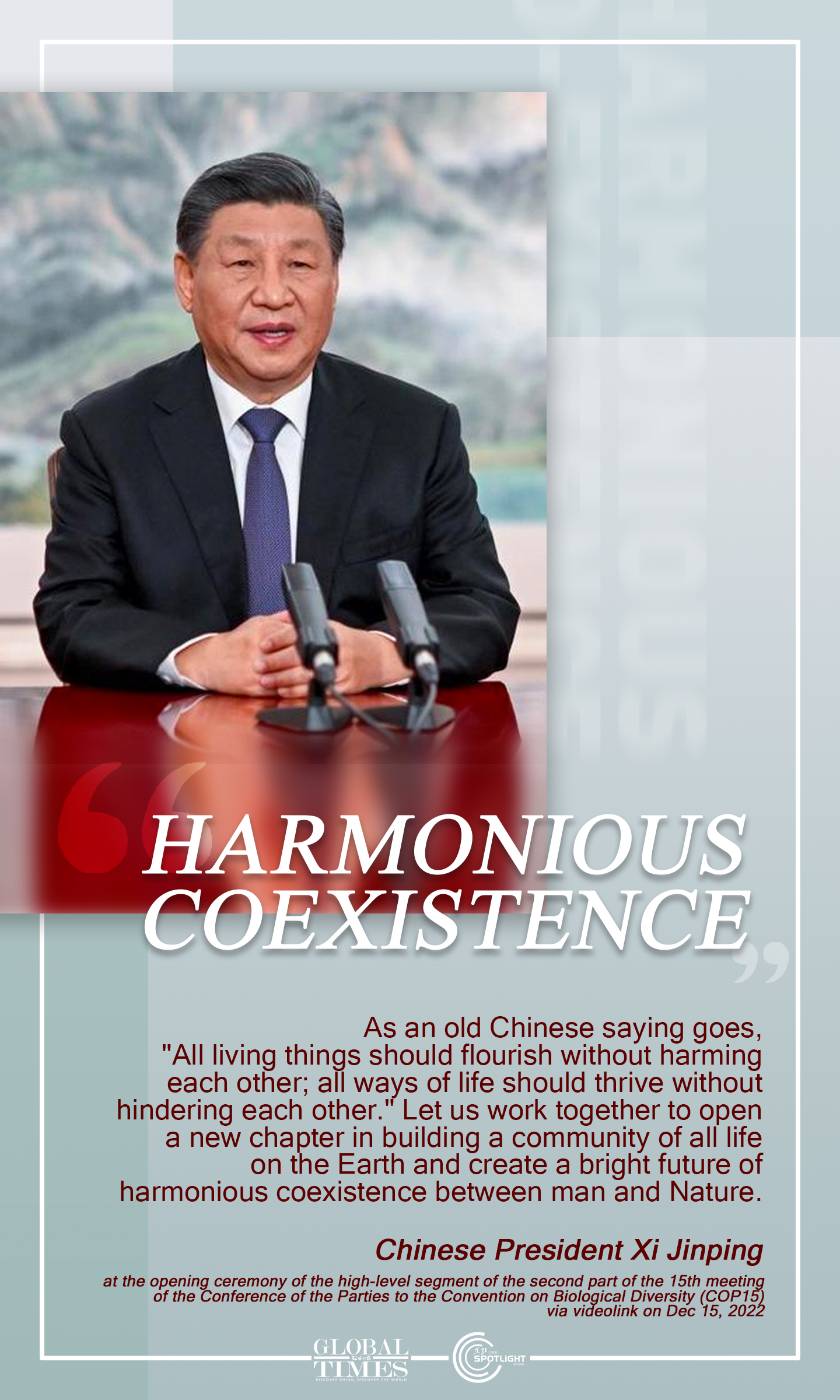 Highlights of President Xi’s 2022 speeches. Graphic:GT