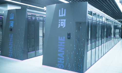 Cabinets of the Shanhe supercomputing platform in the National Supercomputing Center in Jinan Photo: Shan Jie/GT