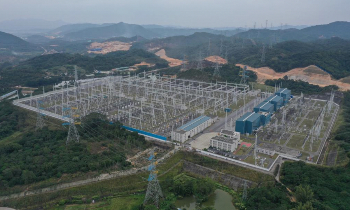 Photo: Screenshot of west-to-east power transmission project