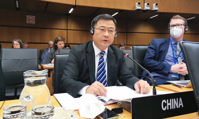 Wang Chang, deputy head of China's Permanent Mission to the United Nations in Vienna. Photo: Courtesy of China's Permanent Mission to the United Nations and other International Organizations in Vienna
