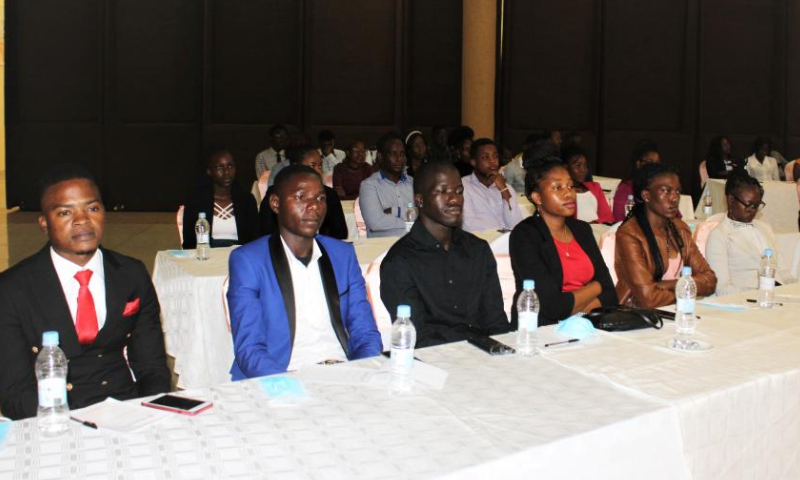Representatives of students participate in the event to launch the 2022 Seed for the Future Program in Malawi's capital Lilongwe, on Nov. 14, 2022. Chinese tech giant Huawei launched Monday the 2022 Seed for the Future Program in Malawi's capital Lilongwe which will see 100 Malawian youths from universities and colleges trained in information and communication technology (ICT). Photo: Xinhua