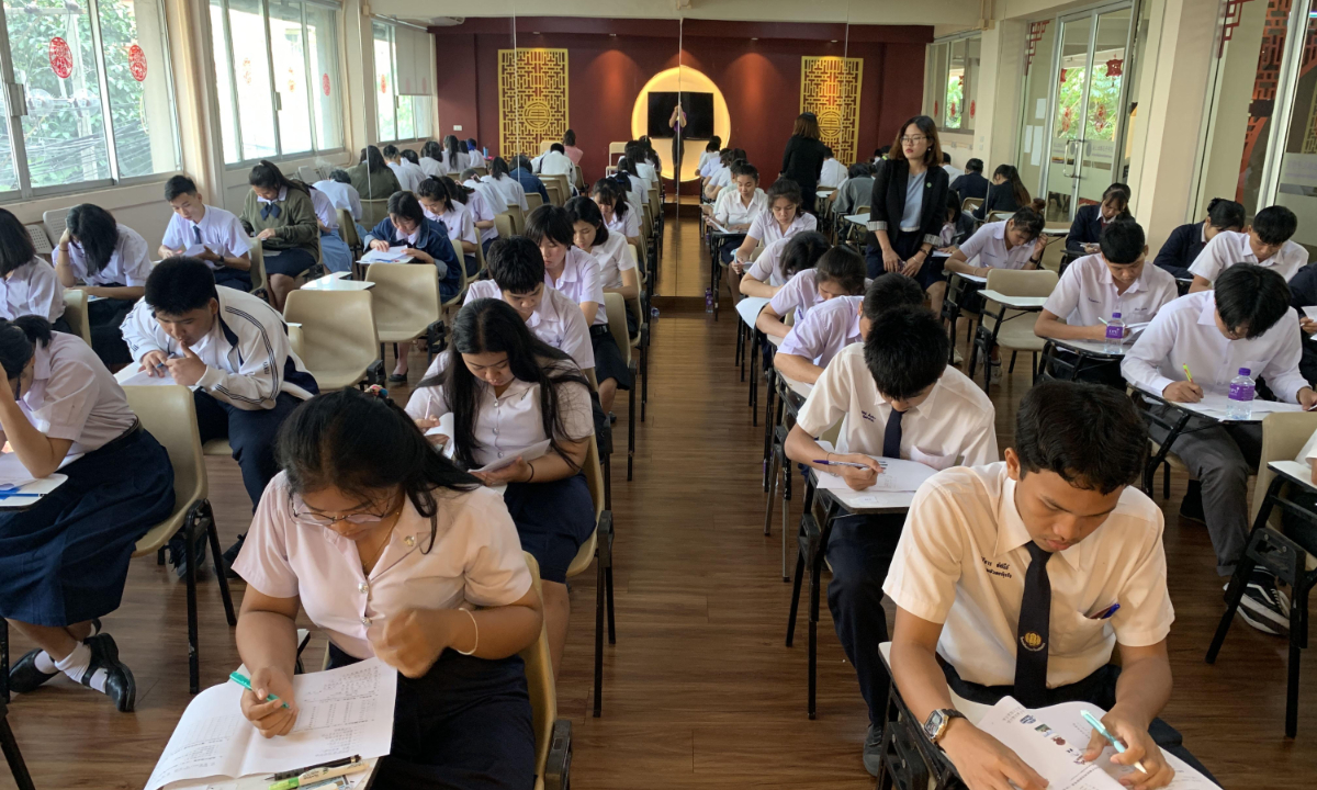 Students in Thailand attend Chinese examinations in February 2019. Photo: VCG