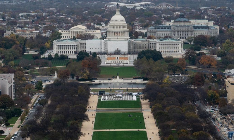 The US Capitol building is seen in Washington, D.C. Nov. 10, 2022. (Xinhua)