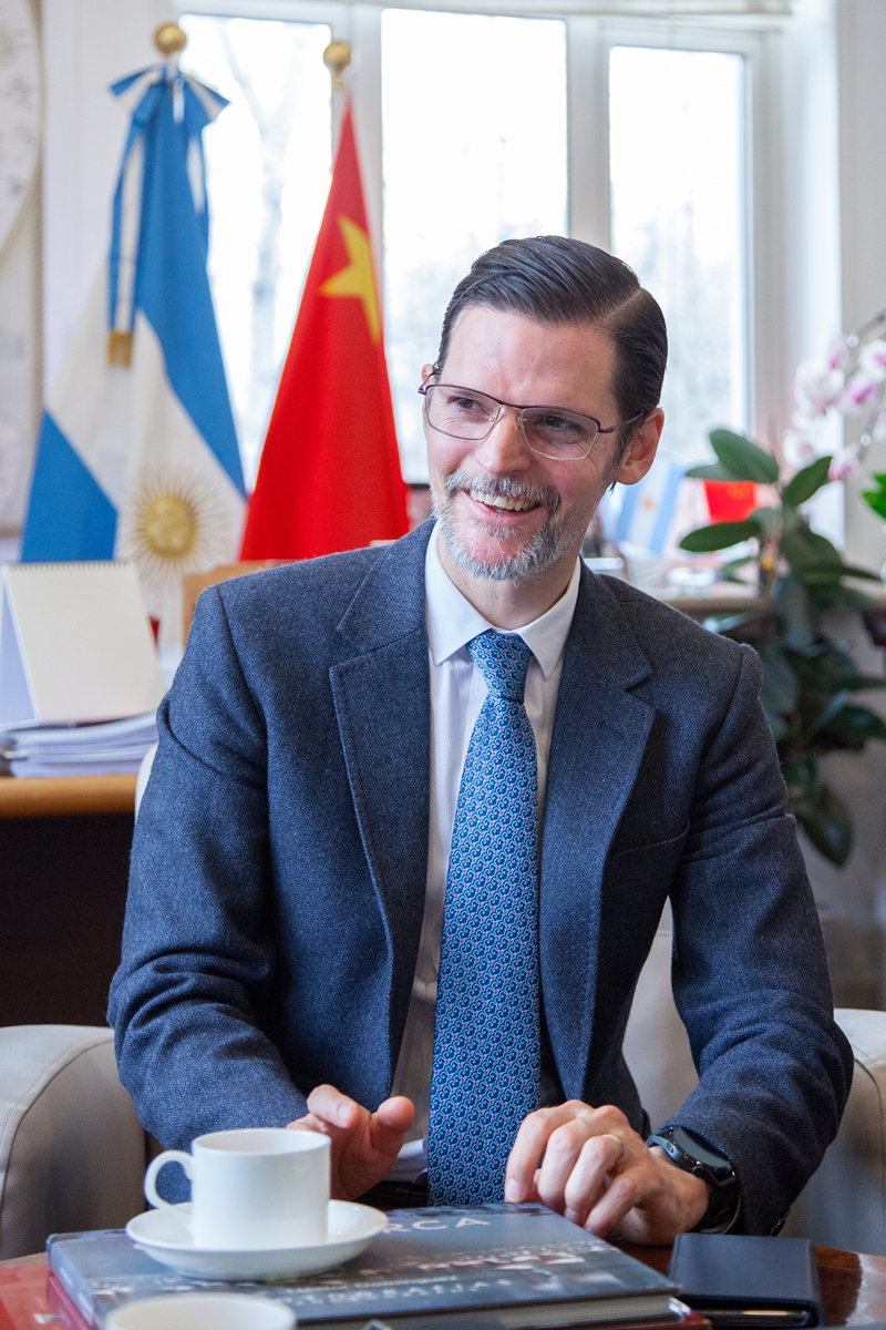 Argentine Ambassador to China Sabino Vaca Narvaja Photo: Courtesy of Narvaja