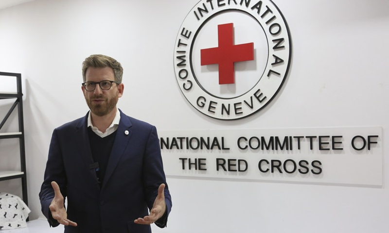 Martin Schüepp, director of operations of the International Committee of the Red Cross (ICRC), speaks during an exclusive interview with Xinhua in Kabul, Afghanistan, Nov. 22, 2022.(Photo: Xinhua)