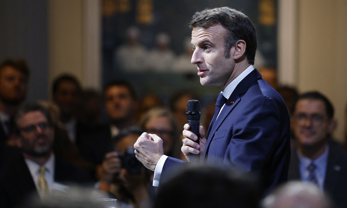 French President Emmanuel Macron Photo:AFP