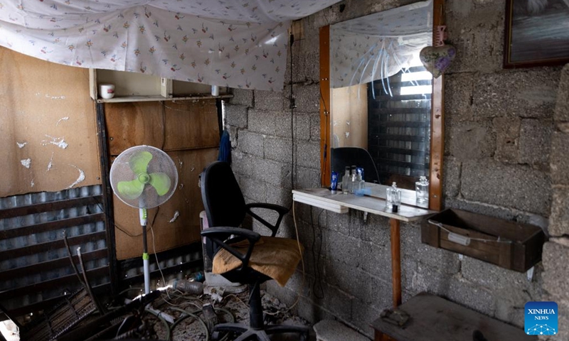 Photo taken on Dec. 12, 2022 shows a room in the Eleonas camp in Athens, Greece.(Photo: Xinhua)