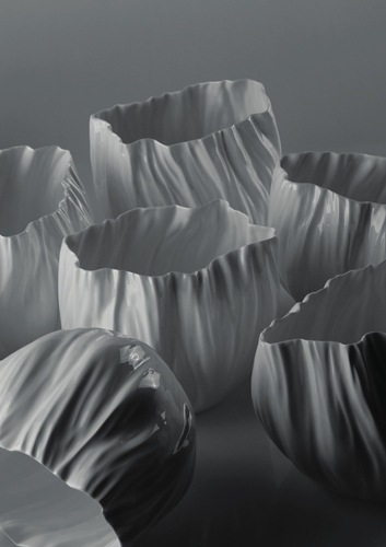 Ceramic artwork created by Chinese artist Xie Dong 
Photos: Courtesy of Kyoto House  Ceramic artwork created by Chinese artist Tong Bowen Japanese ceramic art work Ceramic artwork created by Chinese artist Lei Jie