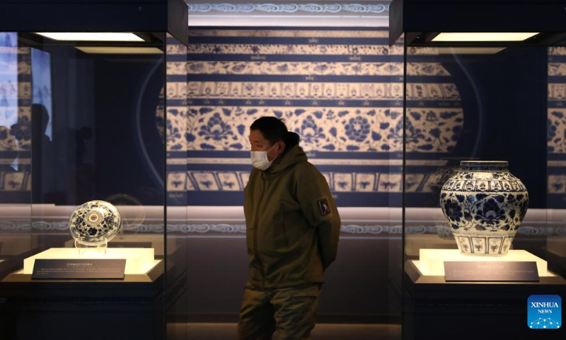 A tourist visits the Liaoning Museum in Shenyang, northeast China's Liaoning Province, Feb. 18, 2023. Photo: Xinhua
