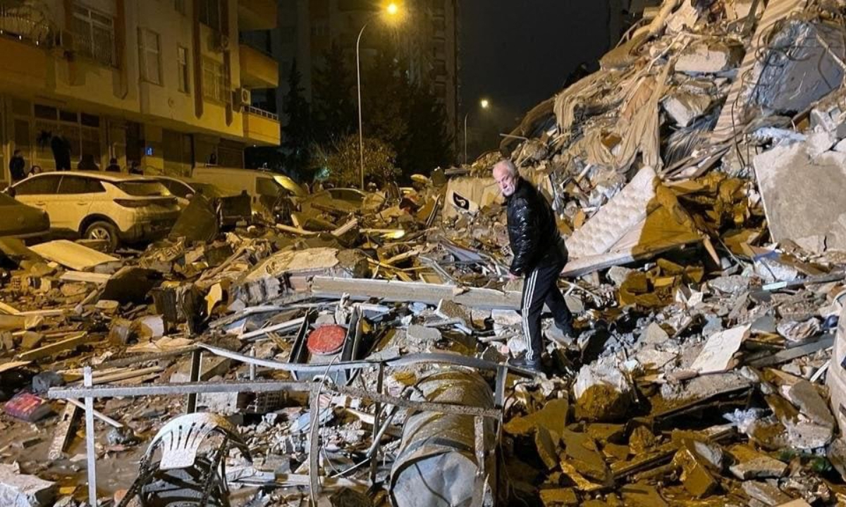 An earthquake with a magnitude of 7.8 jolted southeast Turkey and Syria on Monday Morning. Photo: IC