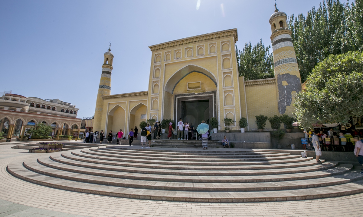 Id Kah Mosque in Kashi Photo: VCG