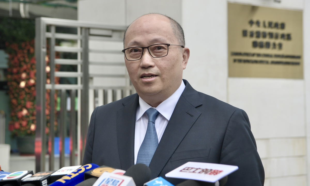 Director of the liaison office of the central government in the Hong Kong Special Administrative Region Zheng Yanxiong Photo: VCG