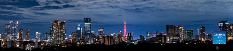 Tokyo Tower is lit up in red to celebrate the upcoming Chinese Lunar New Year, or Spring Festival, in Tokyo, Japan, Jan. 21, 2023. (Xinhua/Zhang Xiaoyu)