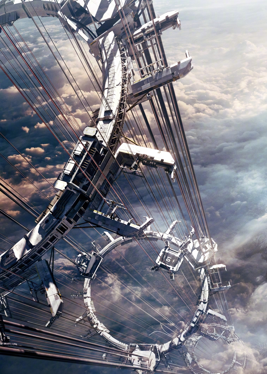 The space elevator in The Wandering Earth II Photo: Courtesy of Maoyan