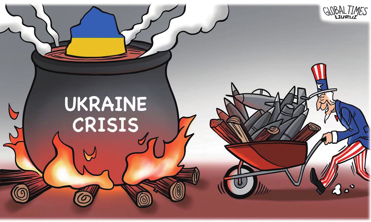 Crise américaine en Ukraine Illustration : Liu Rui/GT