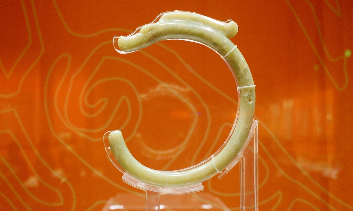 The iconic jade dragon from the Hongshan Culture Photo: IC