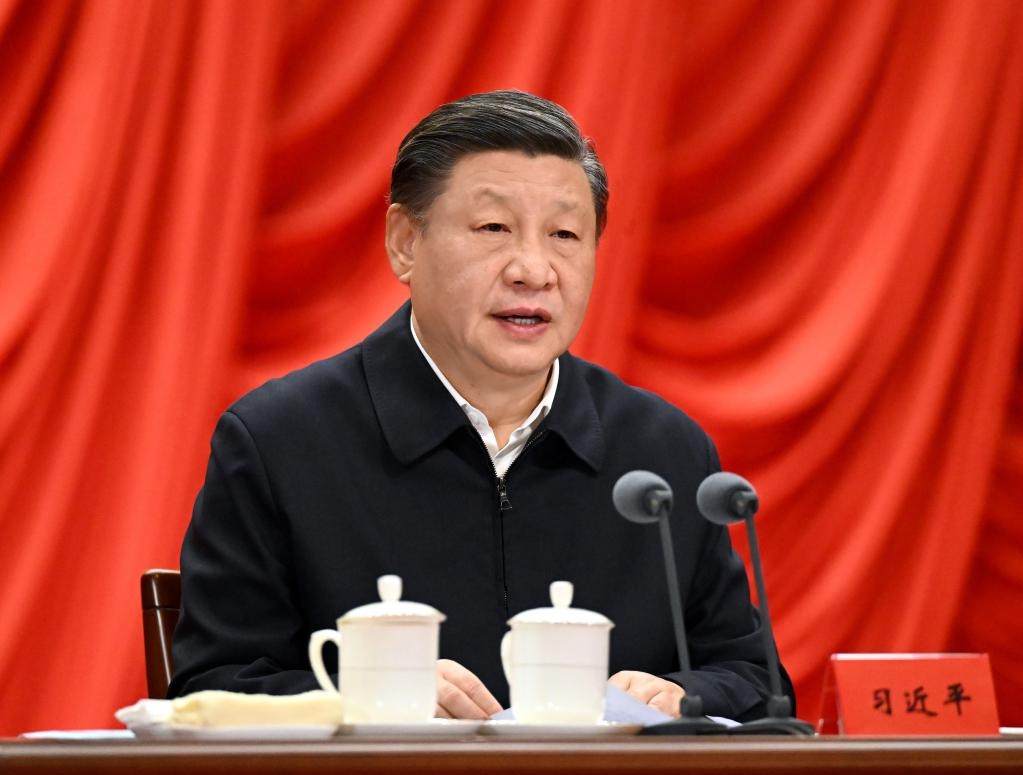 Chinese President Xi Jinping, also general secretary of the Communist Party of China (CPC) Central Committee and chairman of the Central Military Commission, addresses the opening of a study session at the Party School of the CPC Central Committee (National Academy of Governance) on Feb. 7, 2023. The session was attended by newly-elected members and alternate members of the CPC Central Committee, as well as principal officials at the provincial and ministerial levels. Photo: Xinhua