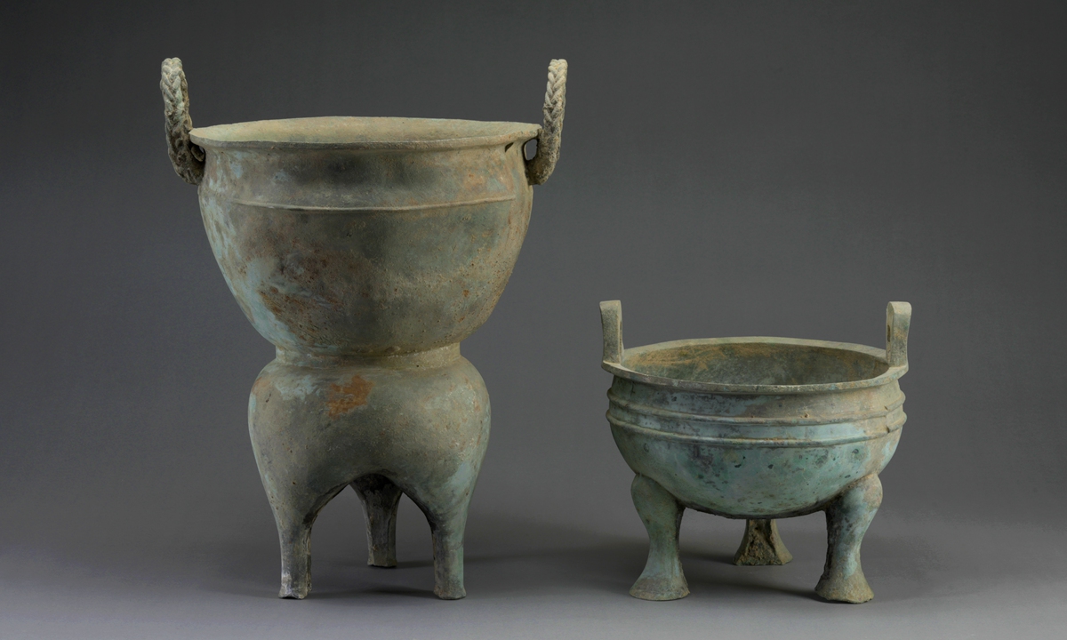 Cultural relics unearthed from the tombs Photo: Courtesy of Shaanxi Academy of Archeology 