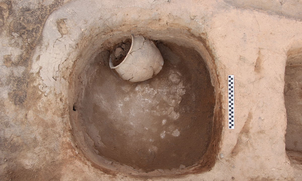 Some of the new discoveries found at the Neolithic ruins in a village in Fenyang, North China's Shanxi Province Photo: Courtesy of Shanxi Academy of Archaeology